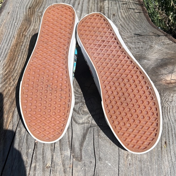 Van’s Disney “Down the Rabbit Hole” sk8 high tops rare 2016 print Men sz 11.5 - Picture 6 of 8